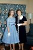 Bridesmaid, mother, gloves, dress, tiara, 1950s, WEDV26P07_07