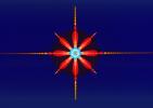 Globual North Star Fractal Snowflake