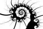 Spikey Wheel, Spiral silhouette, shape, logo, WFMV01P13_14M
