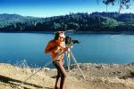 Filming for Dorothy Fadiman Film, Bon Tempe Lake, Marin County, California, 1980, 1980s, WKLV03P05_07