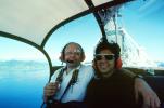 Flying high in Tahiti, March 1991