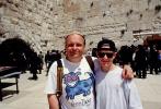 Me at the Western Wall with Bar Mitzvah Boy Zack, Jerusalem