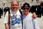 Me at the Western Wall with Bar Mitzvah Boy Zack, Jerusalem, WKLV09P15_13B