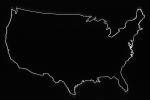 Map Outline, United States of America, USA, WMUV01P01_01