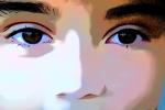 Eyes, face, nose, colorized, painted, Paintography, XPFD01_016