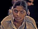 Intense glaze, woman in India