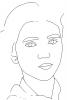 Line drawing of a Girl, XPFD01_056