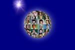 Globe of Faces, multi racial, ethnic diversity, multiethnic, multiracial, Unity, Round, Circular, Circle