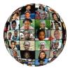 Black Lives Matter Globe, BLM, Globe of Faces